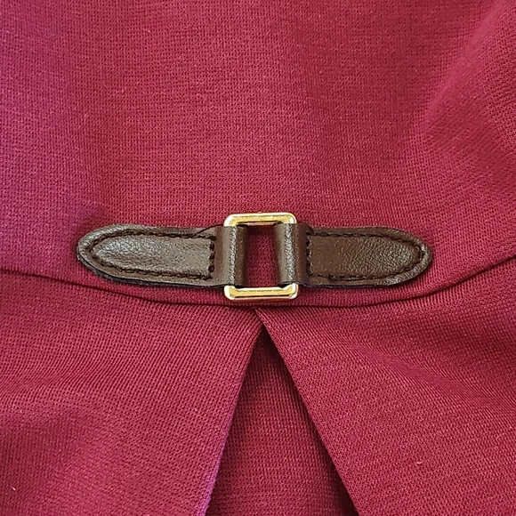 NWOT Janie and Jack Dainty Berry Ponte Collared Dress w/ Diaper Cover – 12–18M - Picture 6 of 10